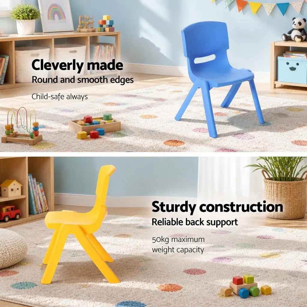 4 Multicoloured Kids Chairs