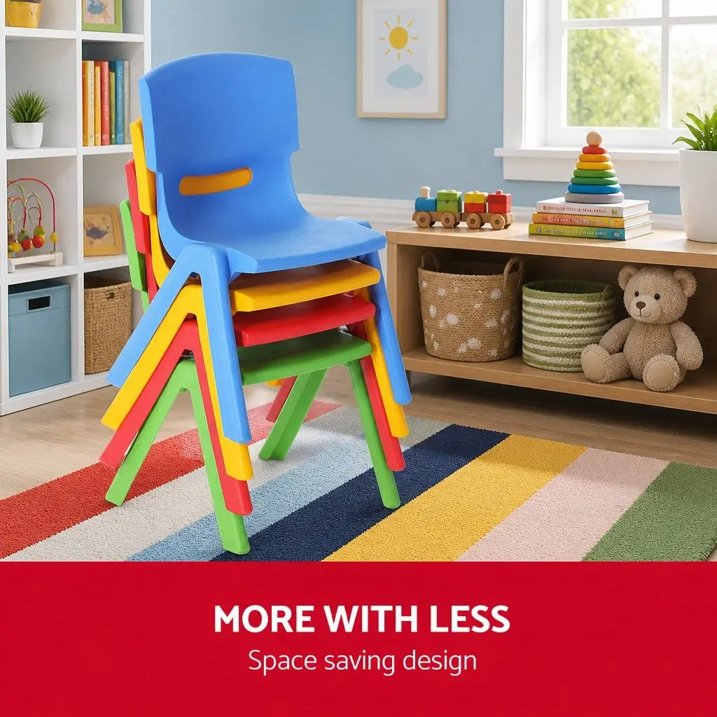 4 Multicoloured Kids Chairs