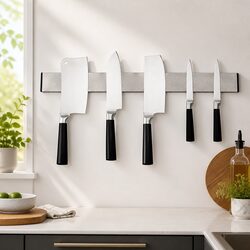User-Friendly Magnetic Knife Holder for Home Use