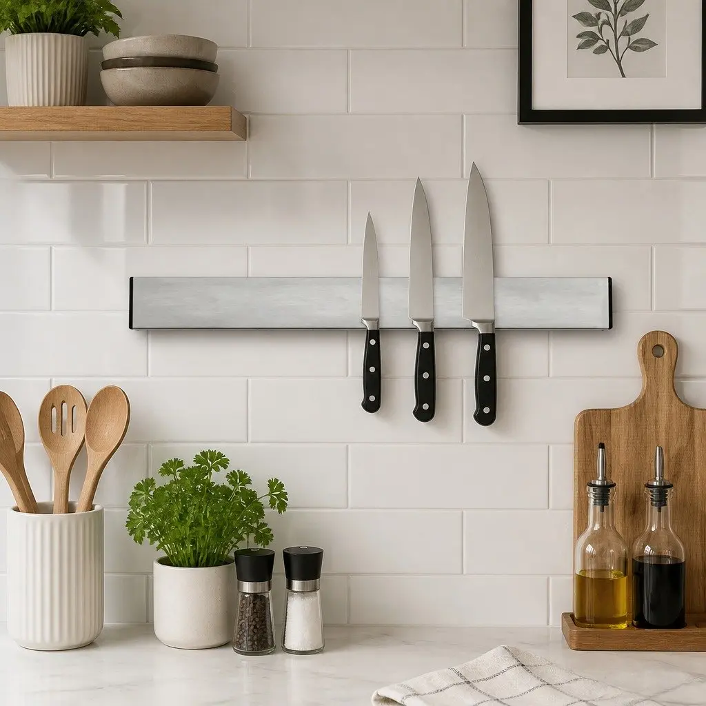 Magnetic Knife Holder Wall-Mounted Large Kitchen Storage Rack