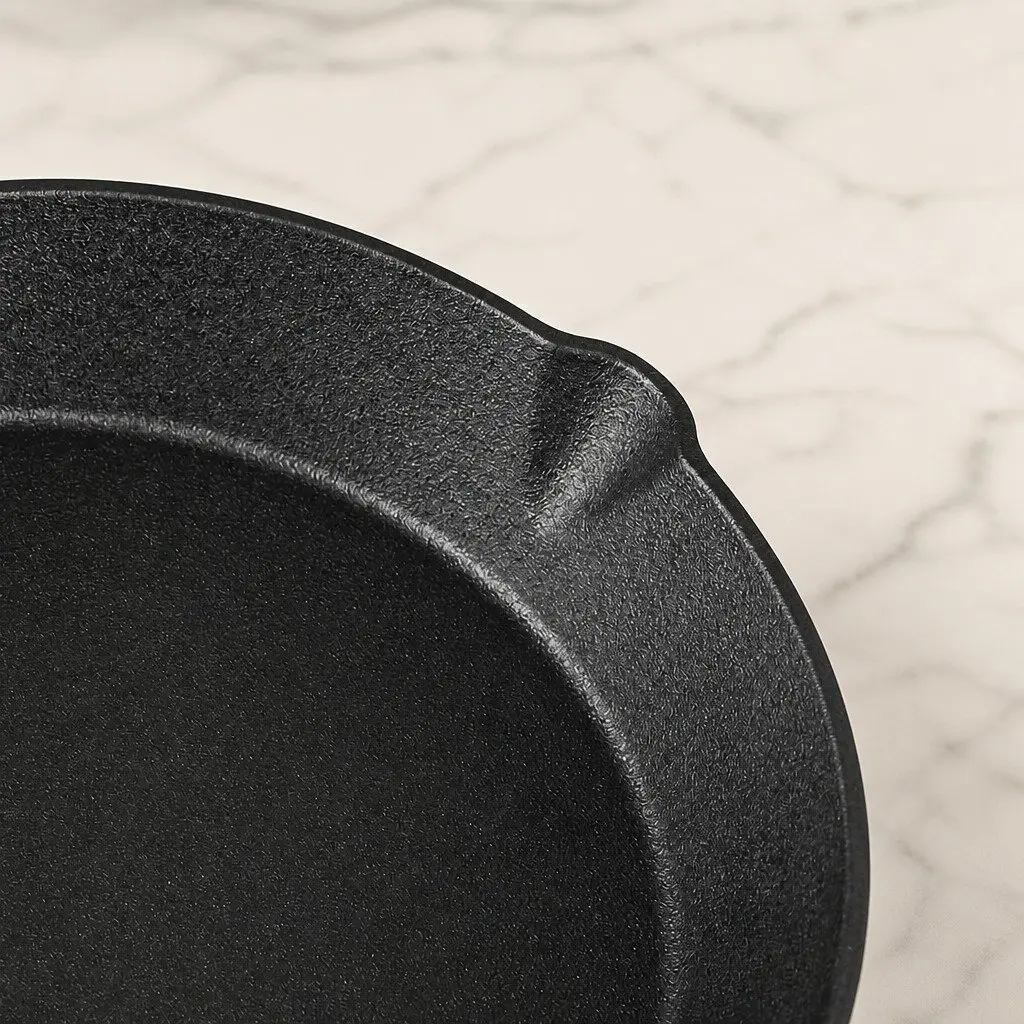 Cast Iron Frying Pan Set Non-Stick 3 Piece All Stovetops