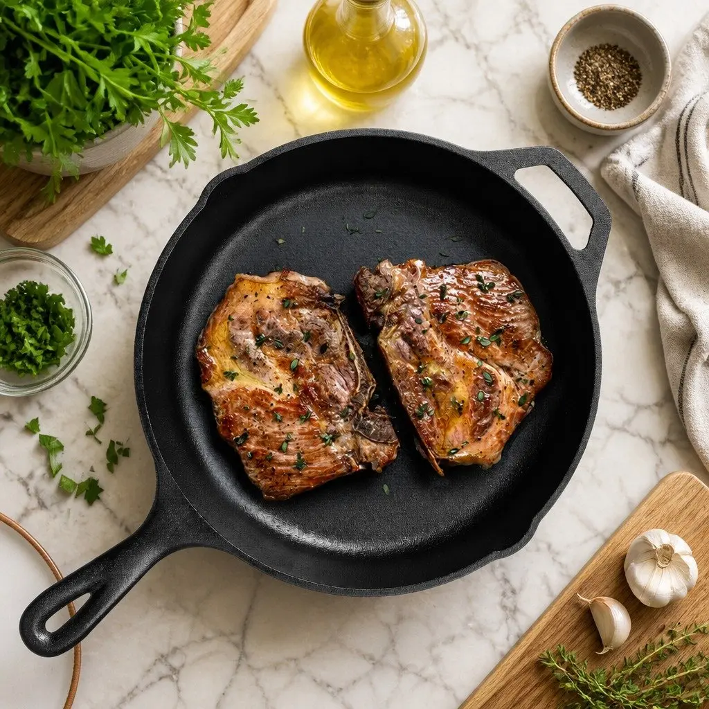 Cast Iron Frying Pan Non Stick Skillet All Cooktops Induction Camping Cooking