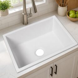 Your New Favorite White Granite Kitchen Sink 45L