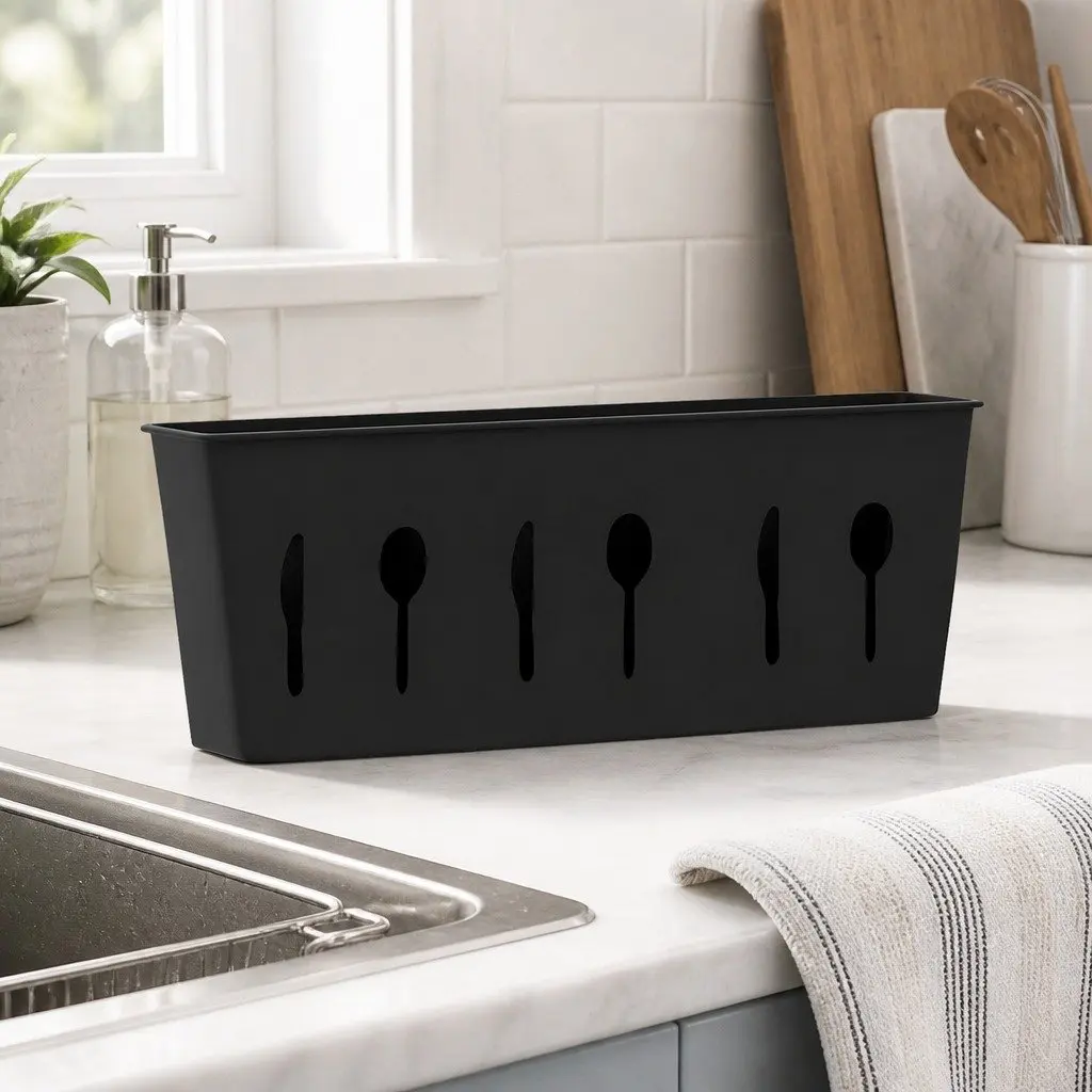 Expandable Dish Drying Rack Space Saving Adjustable Width 42cm to 54cm