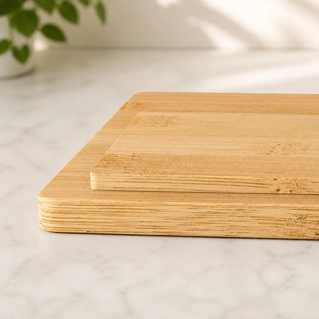Bamboo Placemat Coaster Set Natural Heat Resistant Waterproof 8 Piece