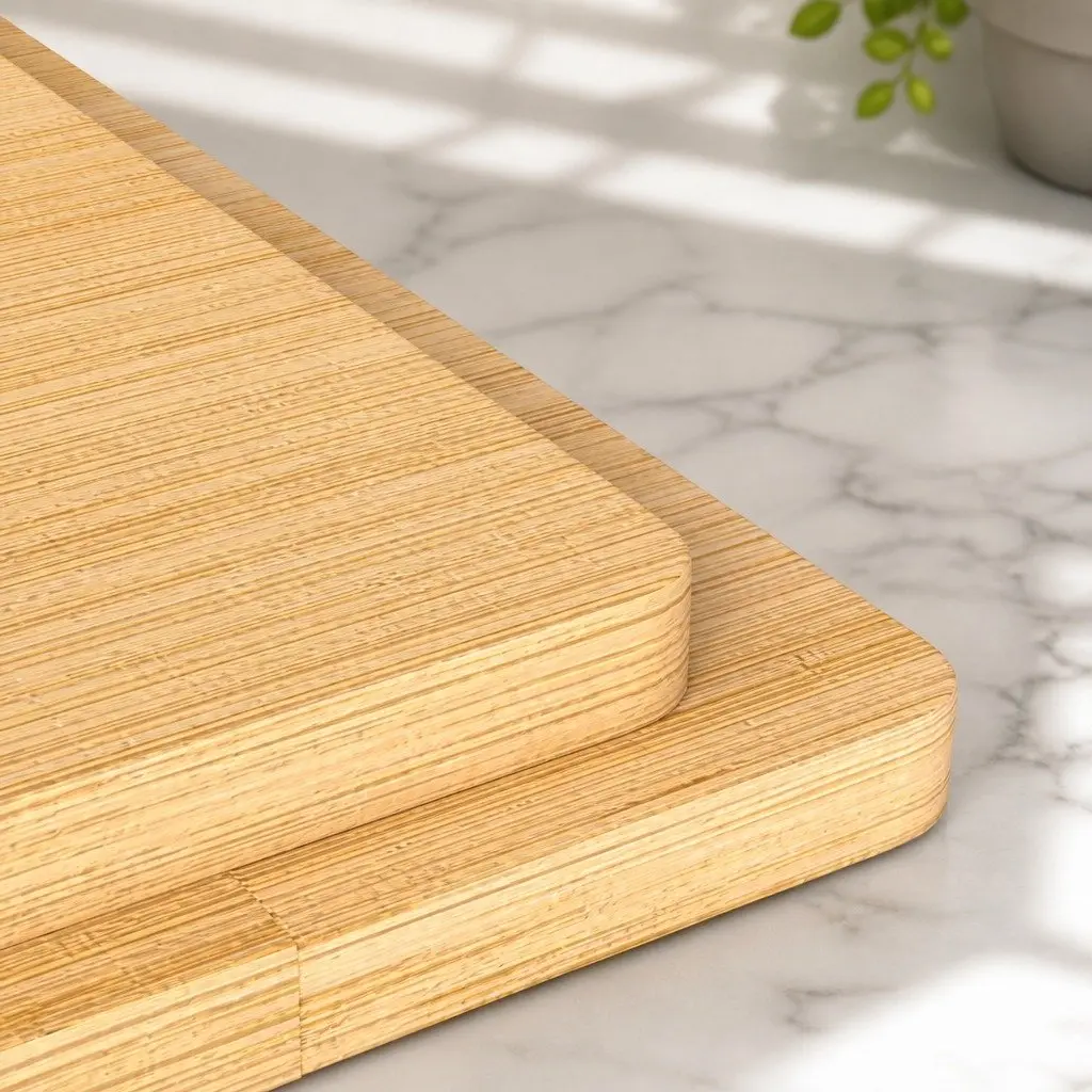 Bamboo Placemat Coaster Set Natural Heat Resistant Waterproof 8 Piece