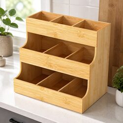 Friendly Bamboo Tea Bag Organizer – Easy for You