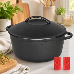 6.6L Cast Iron Dutch Oven - Your Kitchen Companion