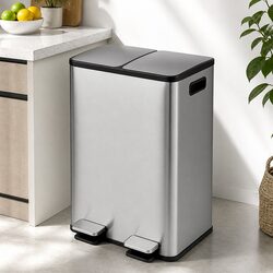 Your New 60L Dual Compartment Pedal Bin Awaits