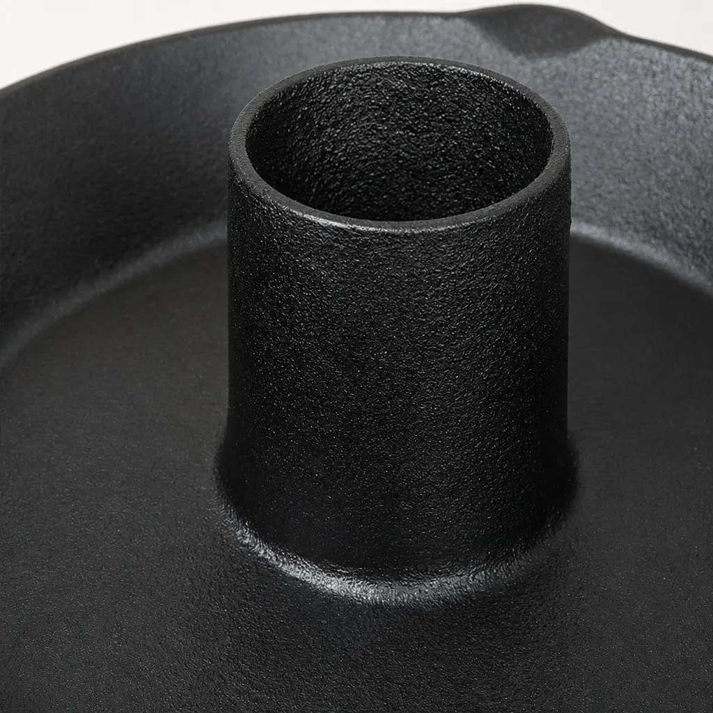Cast Iron Roaster Stand Dutch Oven Pan 26.5cm Heavy-Duty Pre-Seasoned Non-Stick Cooking Surface