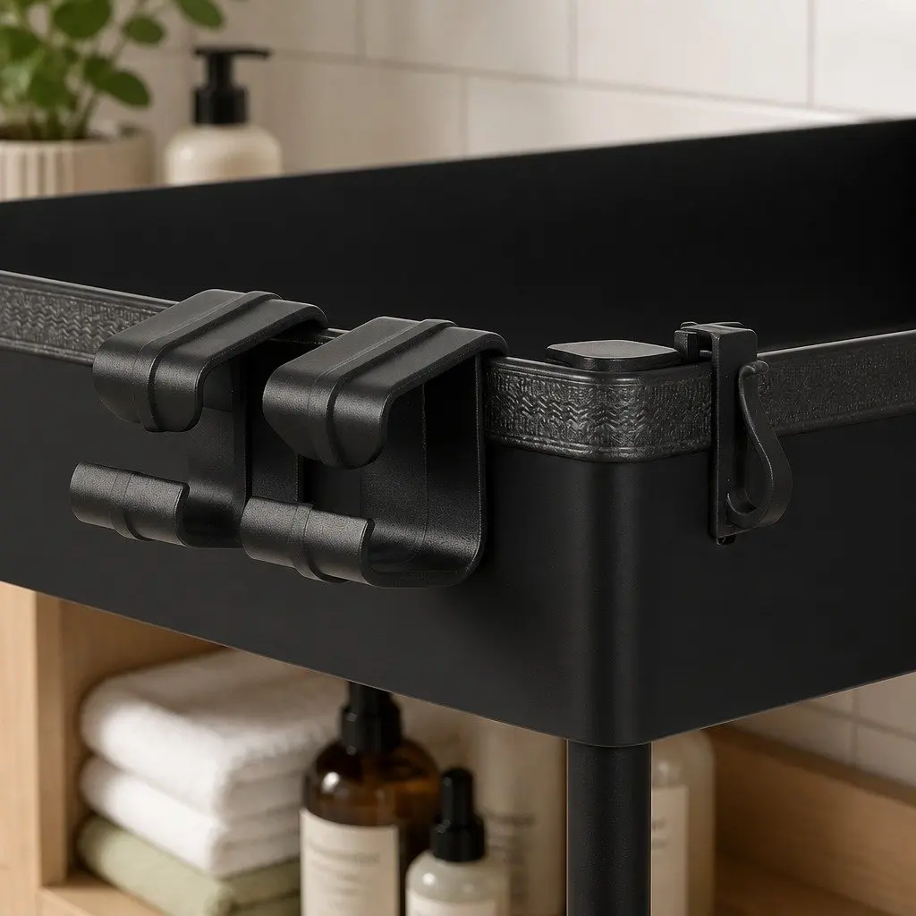 Under Sink Organizer 2 Tier Storage Rack Pull Out Drawer Drainage Kitchen