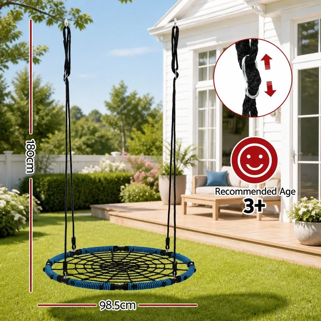 Tree Swing Hammock Oversized 98.5cm Oval Platform for Outdoor Backyard Playground