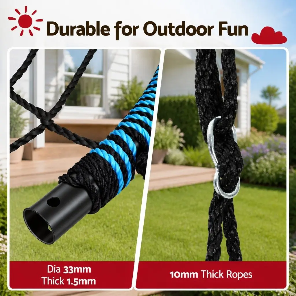 Tree Swing Hammock Oversized 98.5cm Oval Platform for Outdoor Backyard Playground
