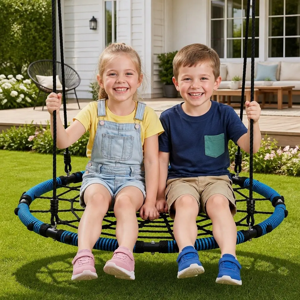 Tree Swing Hammock Oversized 98.5cm Oval Platform for Outdoor Backyard Playground