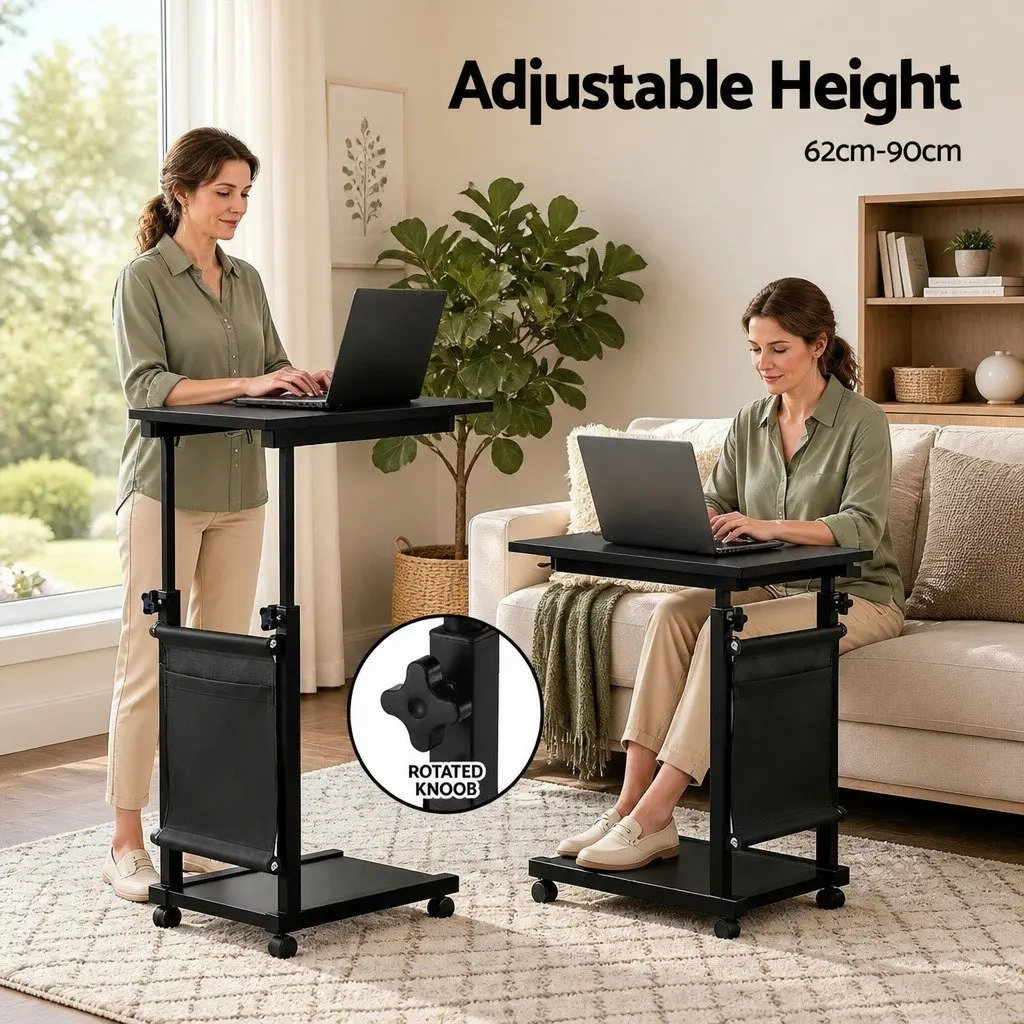 Mobile Laptop Desk Height Adjustable Portable Computer Table 48CM