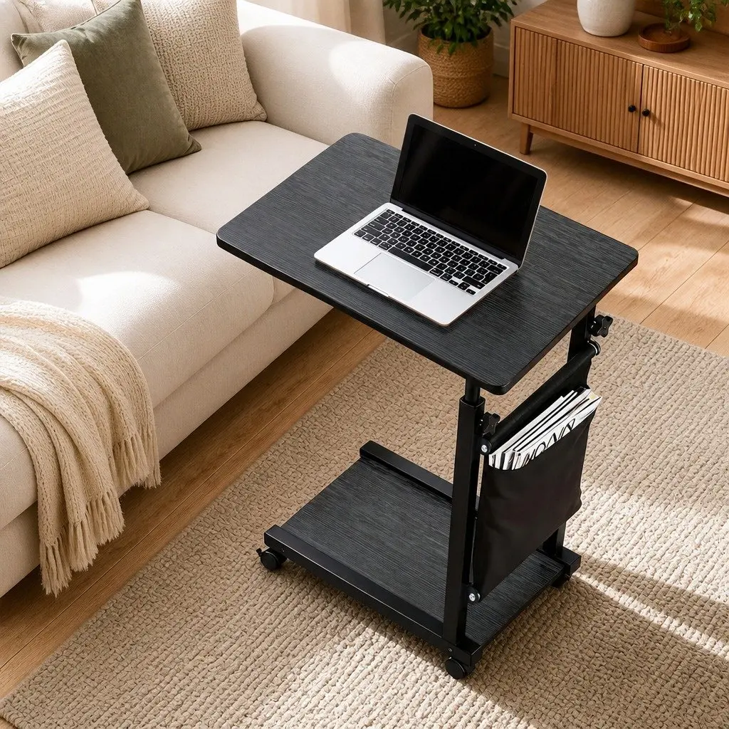 Mobile Laptop Desk Height Adjustable Portable Computer Table 48CM