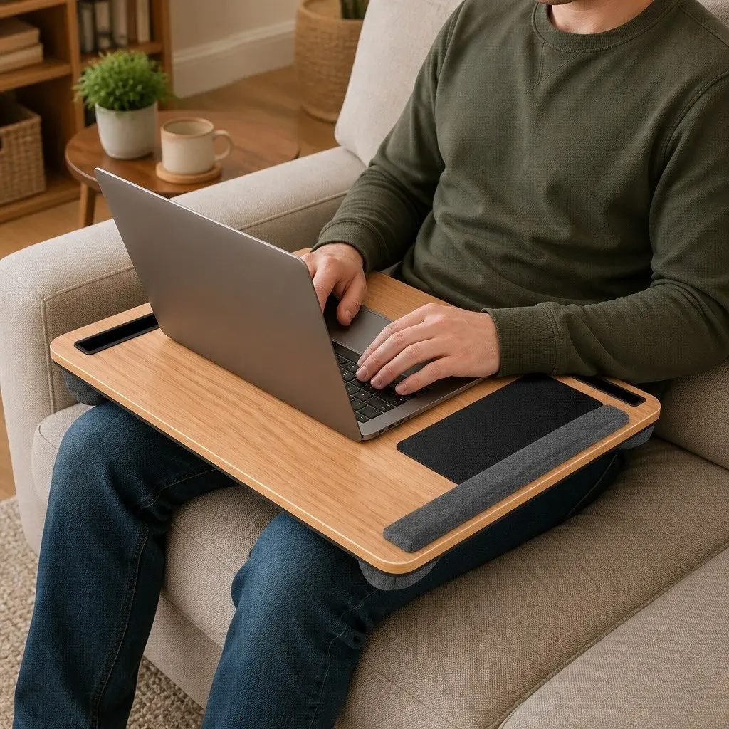 Lap Desk with Phone Slot and Cooling Base