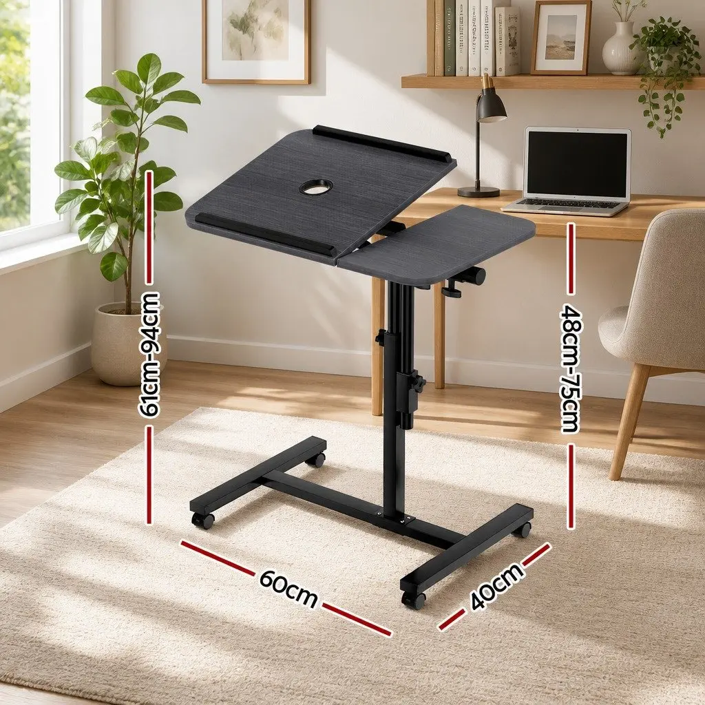 Laptop Stand Adjustable Swivel Tilting 60cm Portable with USB Fan