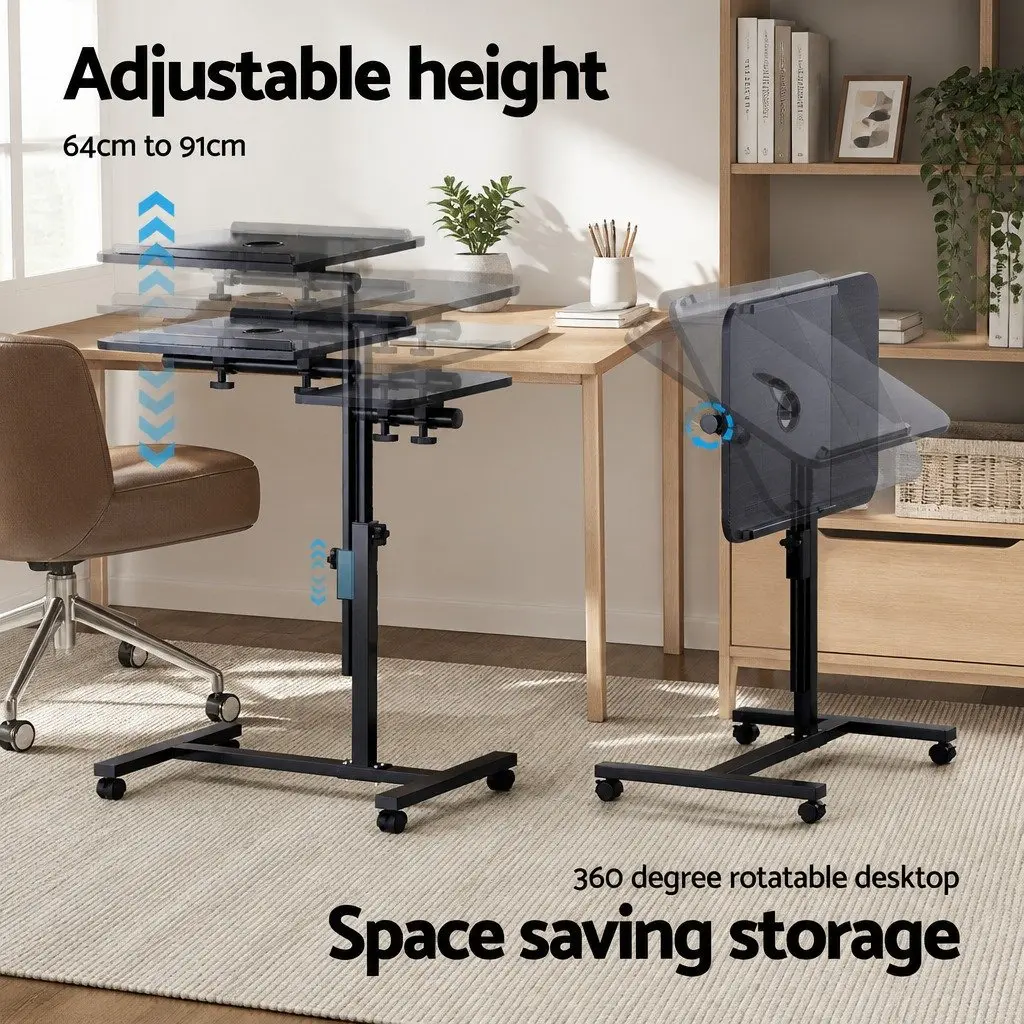 Laptop Stand Adjustable Swivel Tilting 60cm Portable with USB Fan