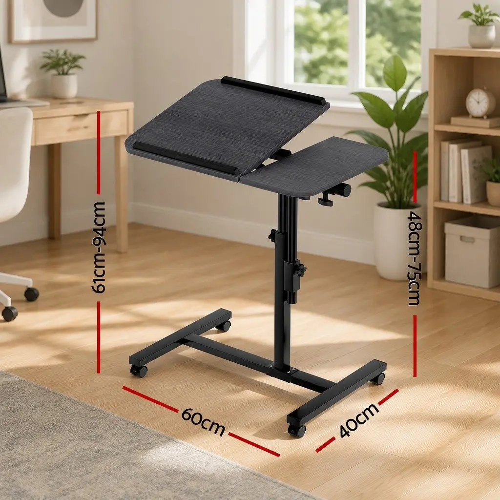 Laptop Stand Adjustable Height 60CM Rotating Tilting with Caster