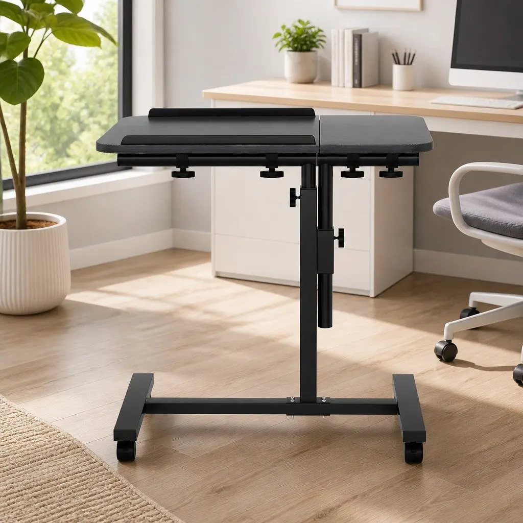 Laptop Stand Adjustable Height 60CM Rotating Tilting with Caster