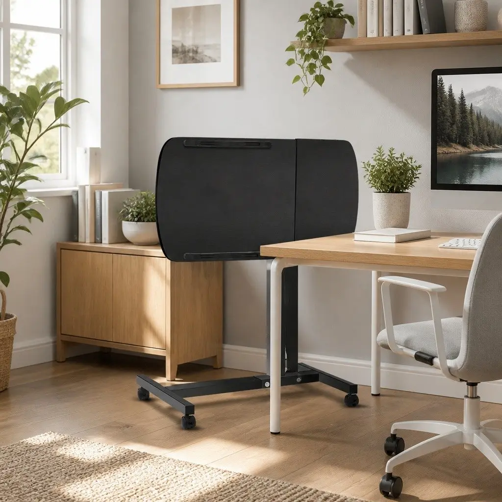 Laptop Stand Adjustable Height 60CM Rotating Tilting with Caster