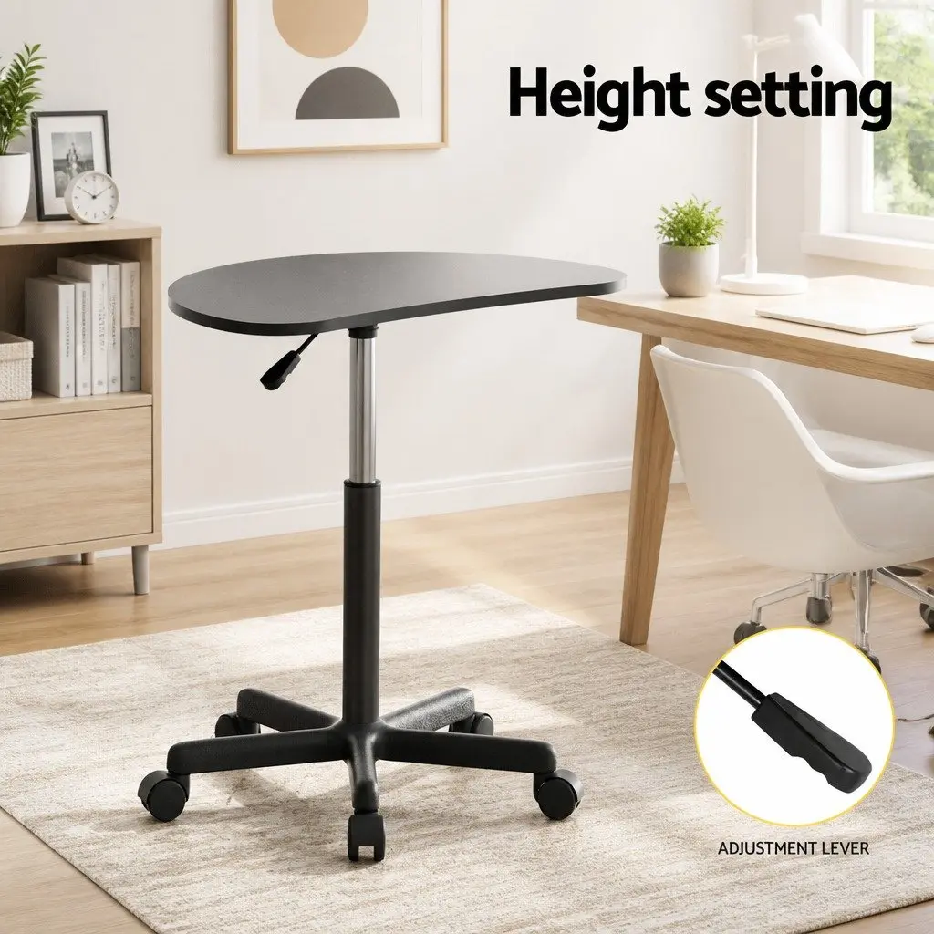 Black Height Adjustable Laptop Desk for Comfort