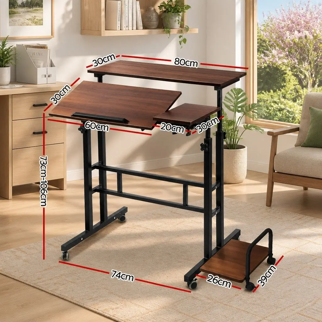 Mobile Twin Laptop Desk for Flexibility