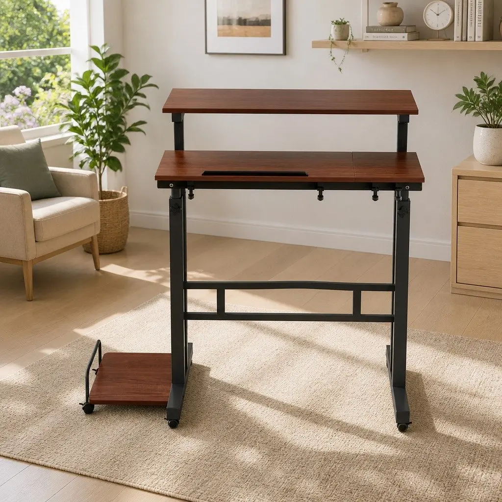 Mobile Twin Laptop Desk for Flexibility