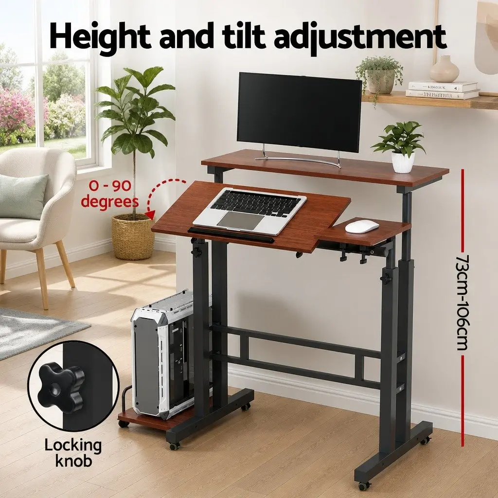Mobile Twin Laptop Desk for Flexibility