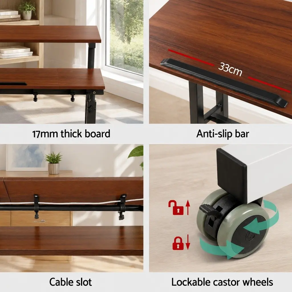 Mobile Twin Laptop Desk for Flexibility