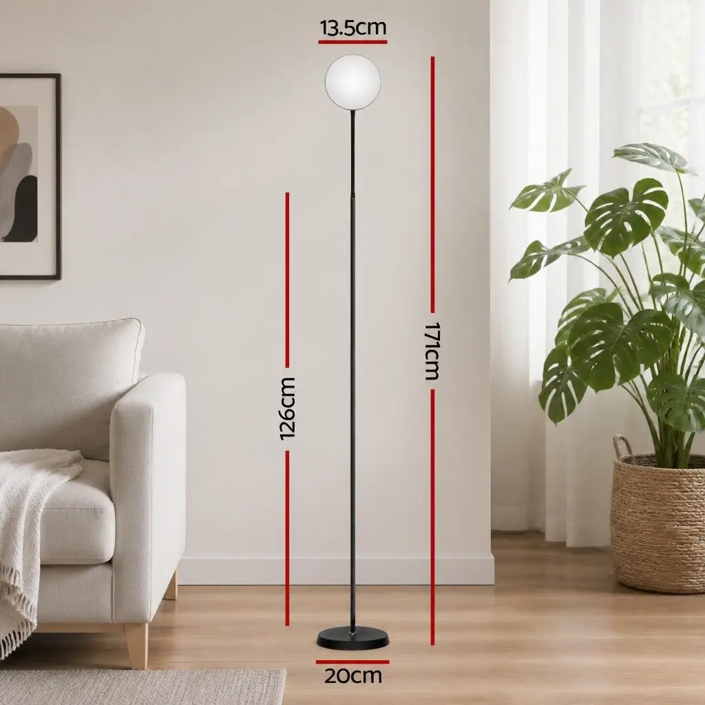 LED Floor Lamp Remote Control Adjustable Brightness Adjustable Colour Temperature 1.5m