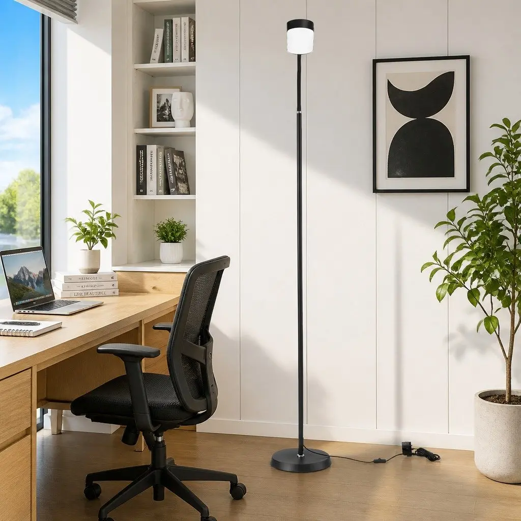LED Floor Lamp Remote Control Adjustable Gooseneck 174cm 4 Colour Temperature