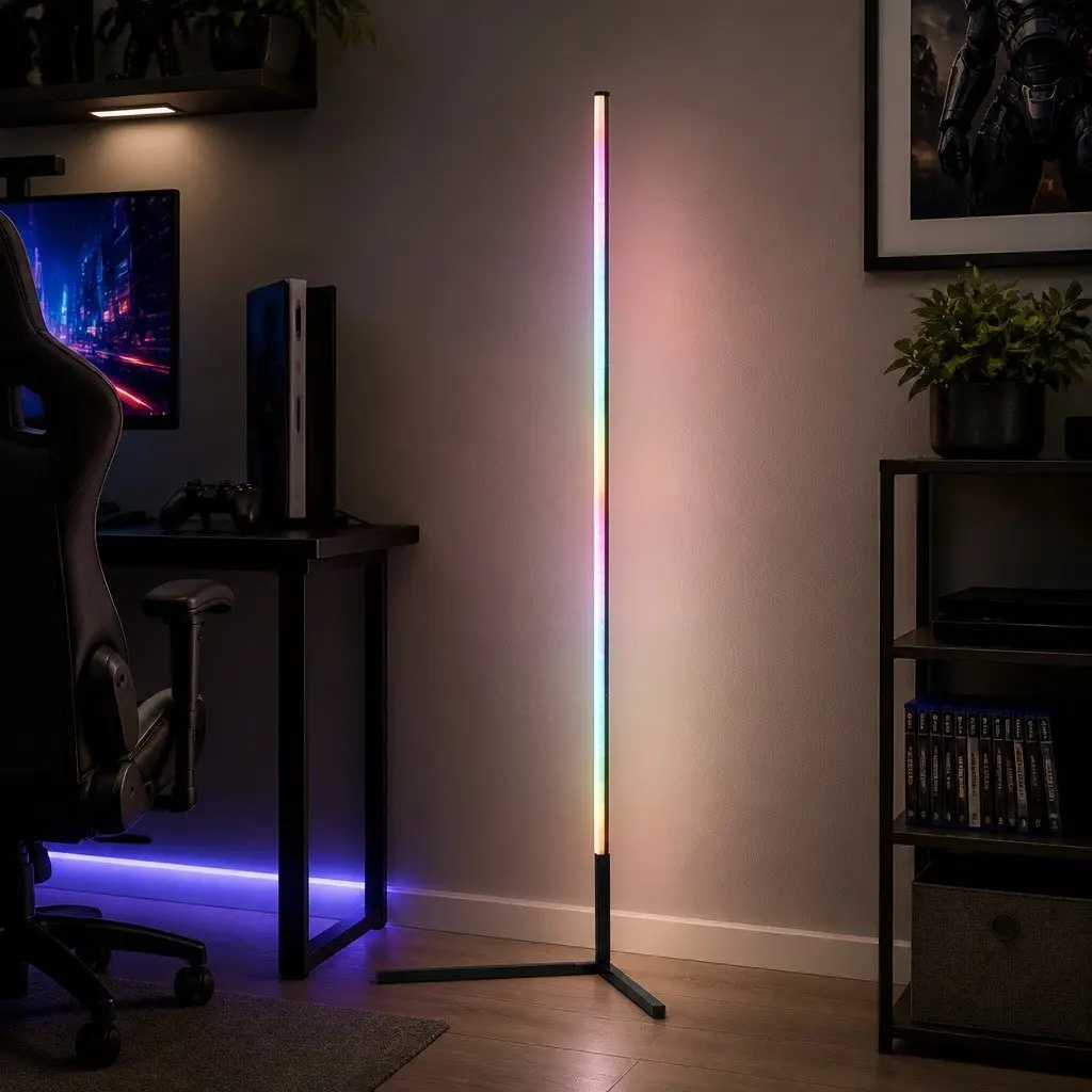 RGB LED Floor Lamp, 150cm Tall with App Control