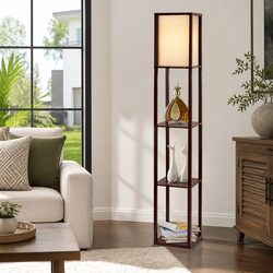 Friendly Floor Lamp with 3-Tier Storage for Your Living Space