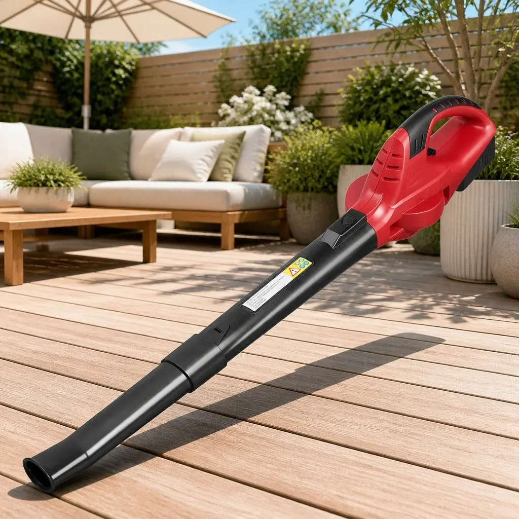 Cordless Leaf Blower 20V Lithium Battery Electric Garden Tool 2-Speed Nozzle