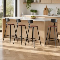 Enjoy Comfort with These 4 Industrial Bar Stools