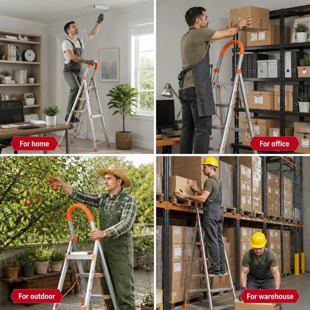 Folding 6 Step Ladder for Home Use