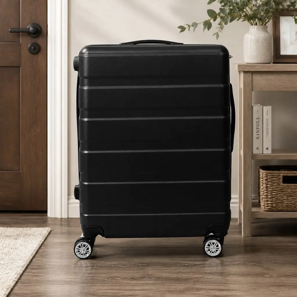 24 Inch Hardshell Luggage Suitcase Black