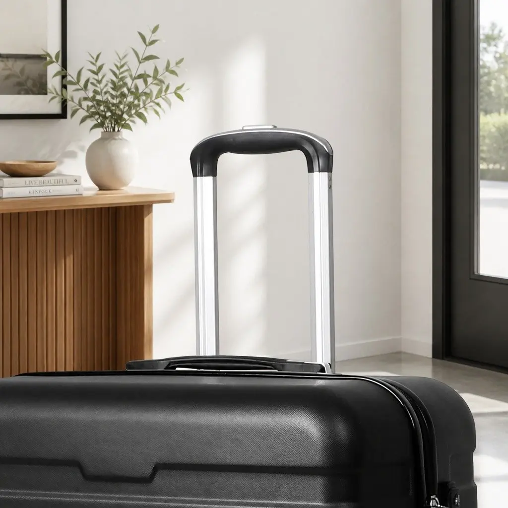 24 Inch Hardshell Luggage Suitcase Black