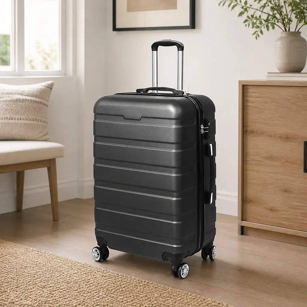 28" Luggage Suitcase Hard Shell Carry-On Travel Bag Spinner Wheels Handle