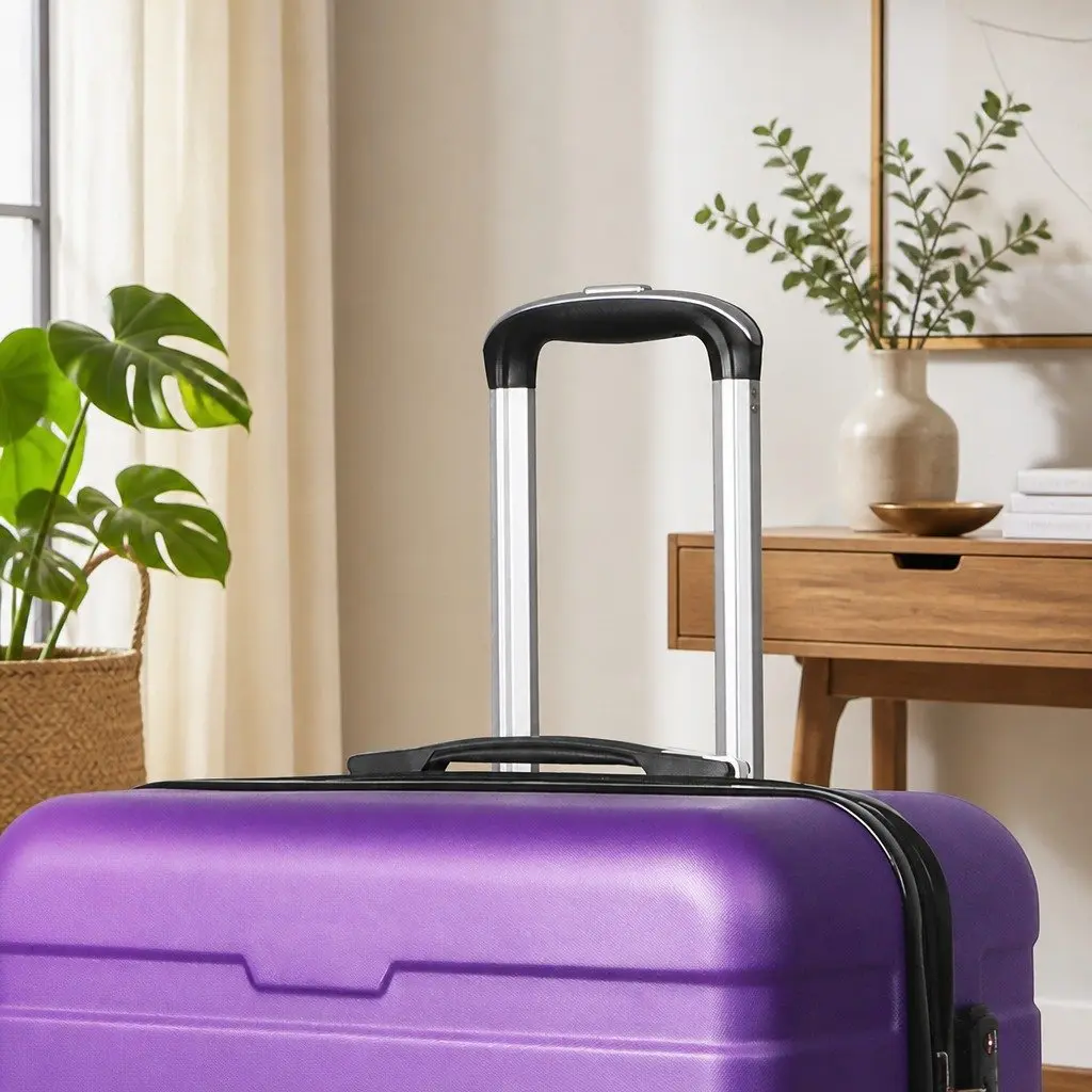 28 Inch Luggage Suitcase Hard Shell Travel Case Purple