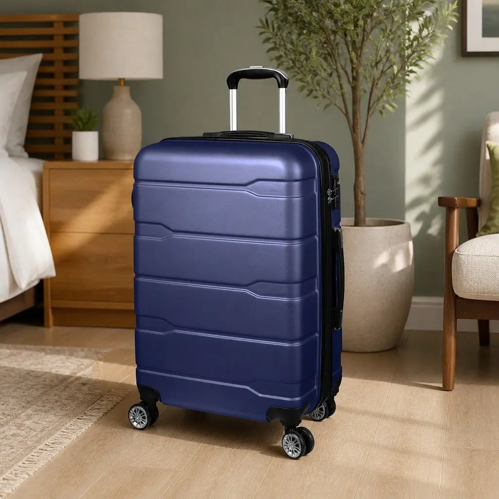28 Inch Expandable Hard Shell Suitcase Lightweight with Spinner Wheels and Combination Lock