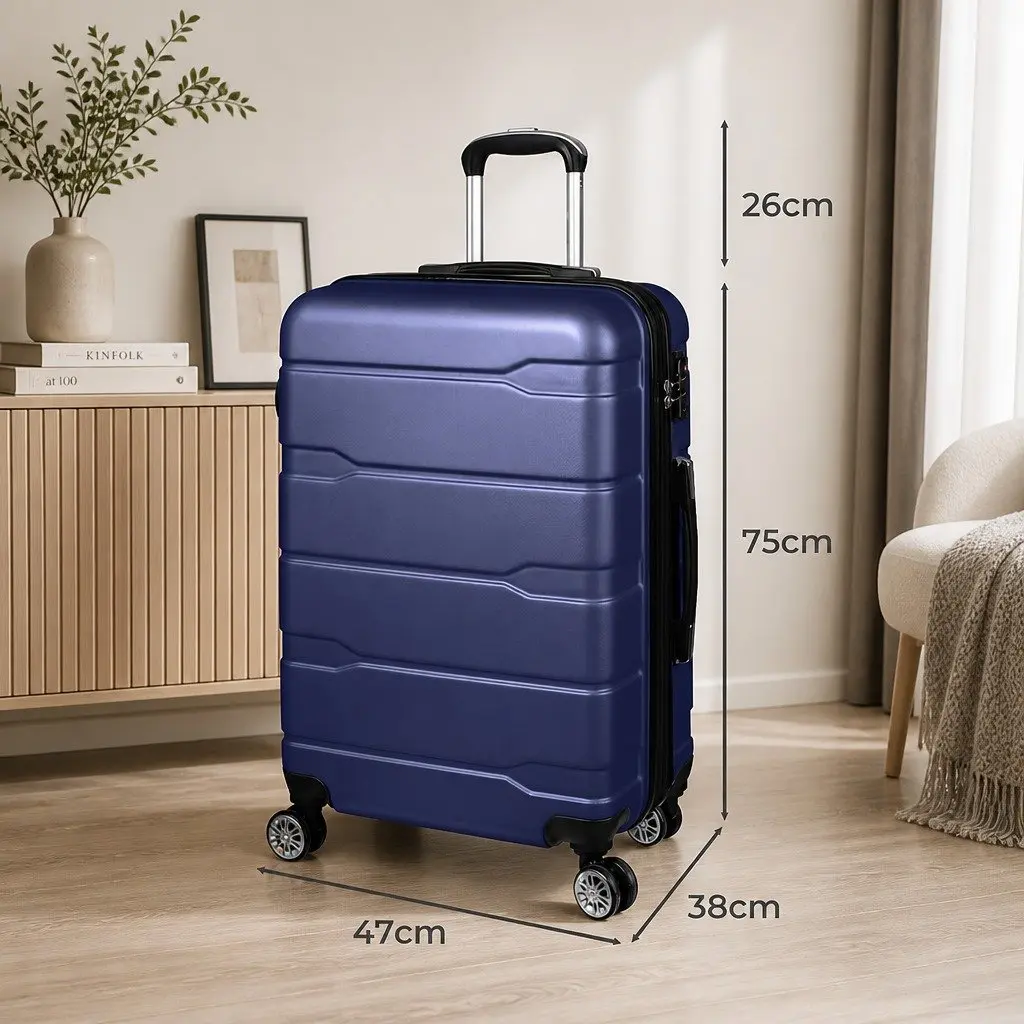 28 Inch Expandable Hard Shell Suitcase Lightweight with Spinner Wheels and Combination Lock