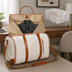 Friendly Beige Garment Bag for Your Travel Needs