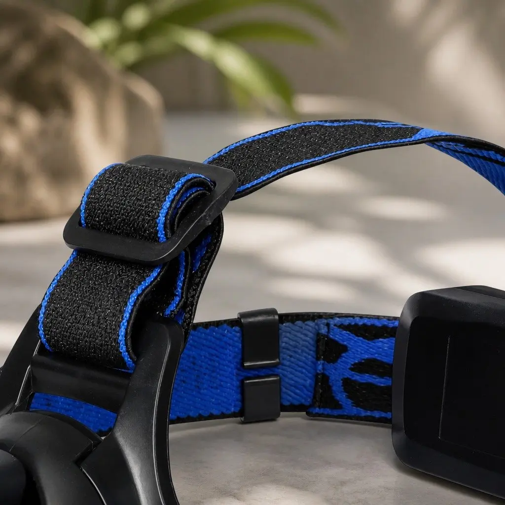 LED Headlamp Rechargeable 140 Lumens 90 Degree Tilting Head