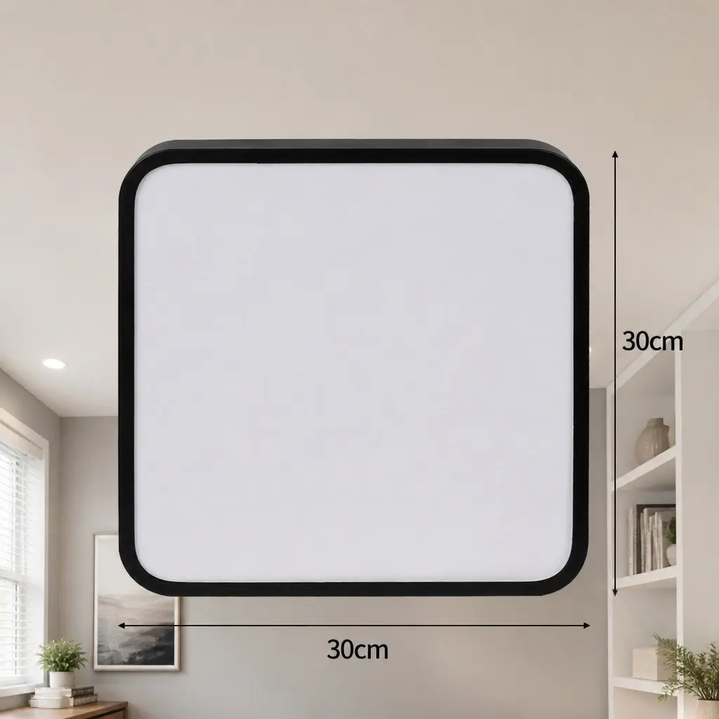 LED Ceiling Down Light Ultra-Thin 30cm Square 18W Panel Flush Mount