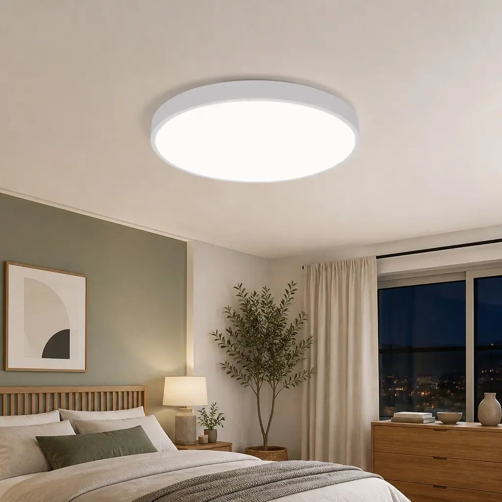 LED Ceiling Down Light 30W Ultra-Thin 5CM Cold White Panel Bedroom Kitchen