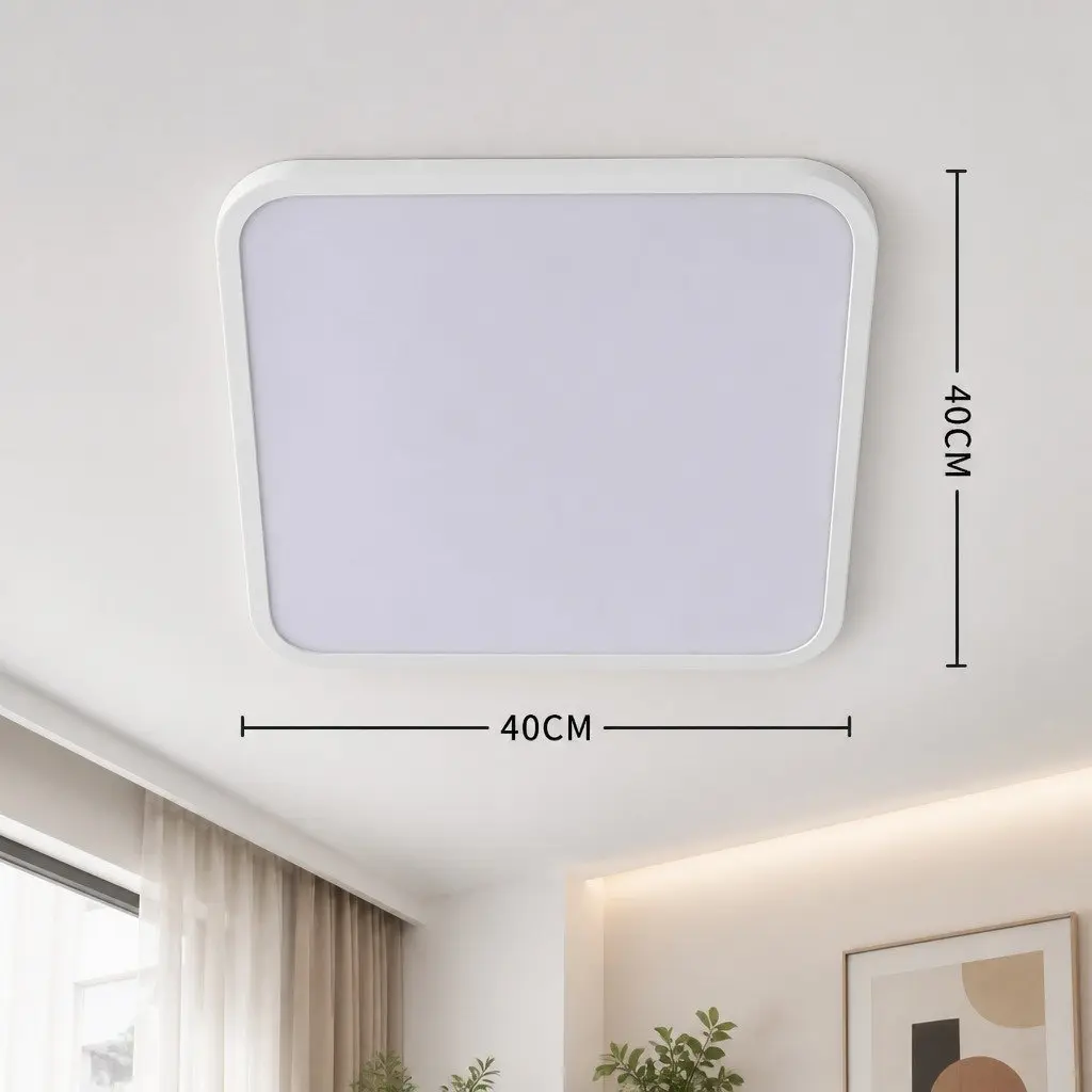 LED Ceiling Light 54W Dimmable Ultra-Thin 5CM Square Flush Mount