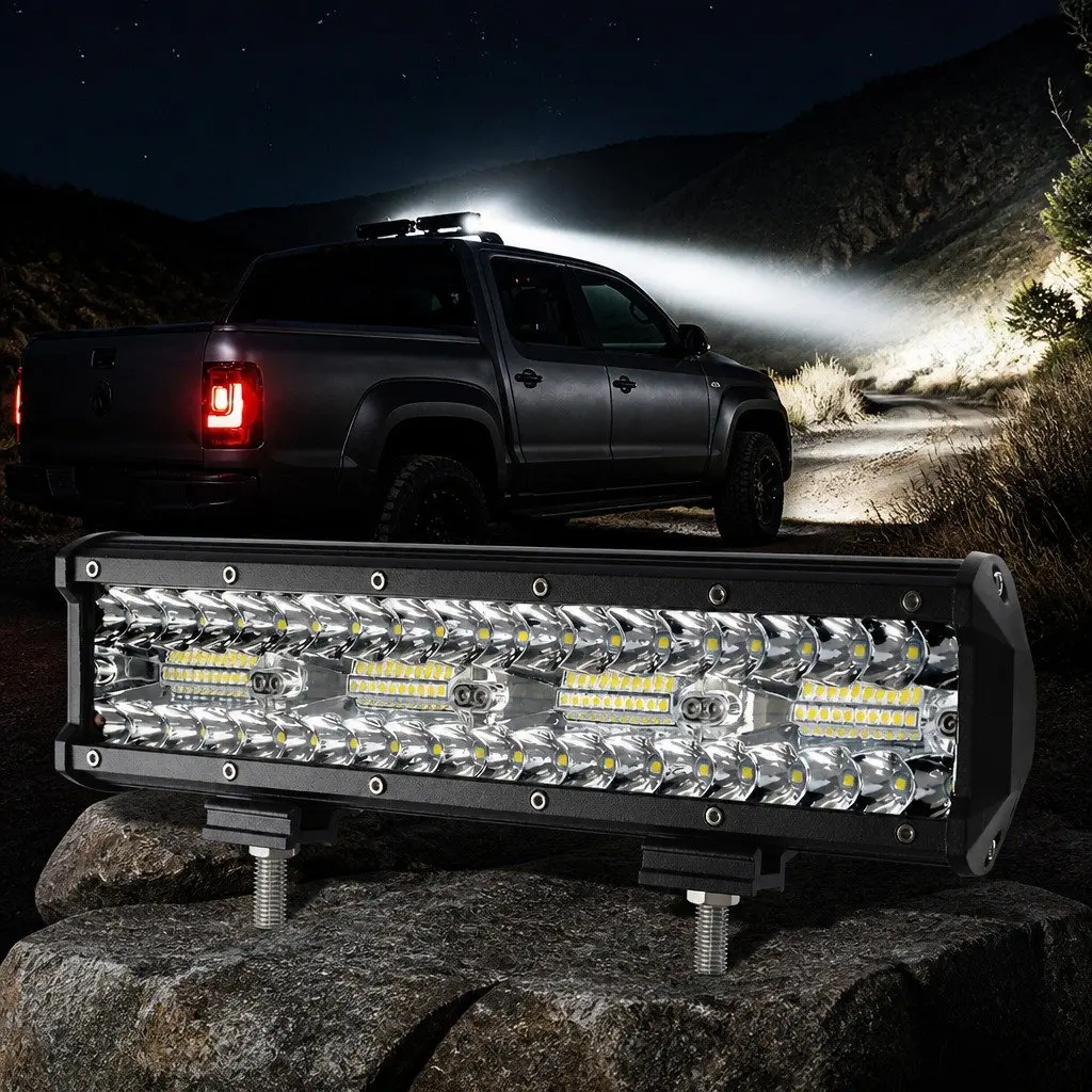 LED Light Bar 240W Combo Beam Spot Flood Work Driving Lamp IP68 Waterproof